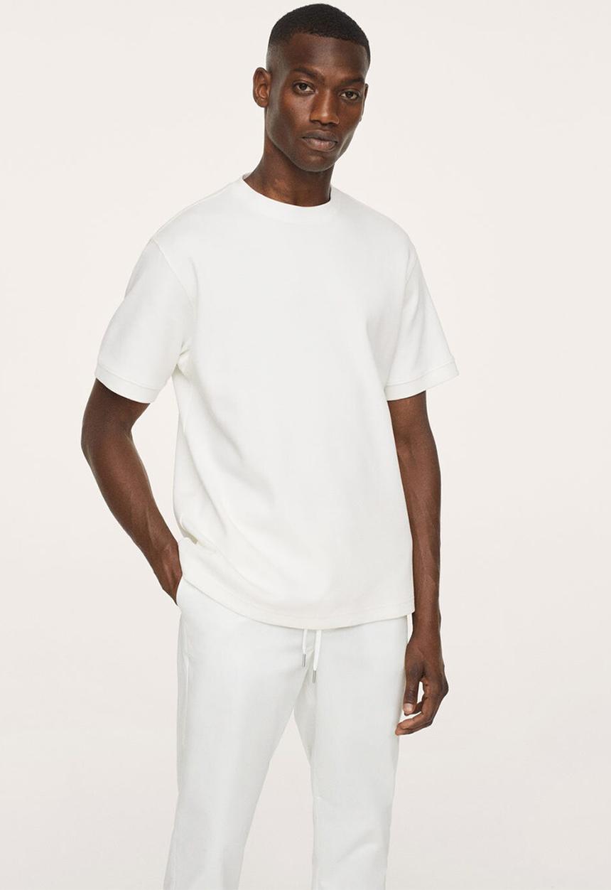 MANGO - Trousers damer - white