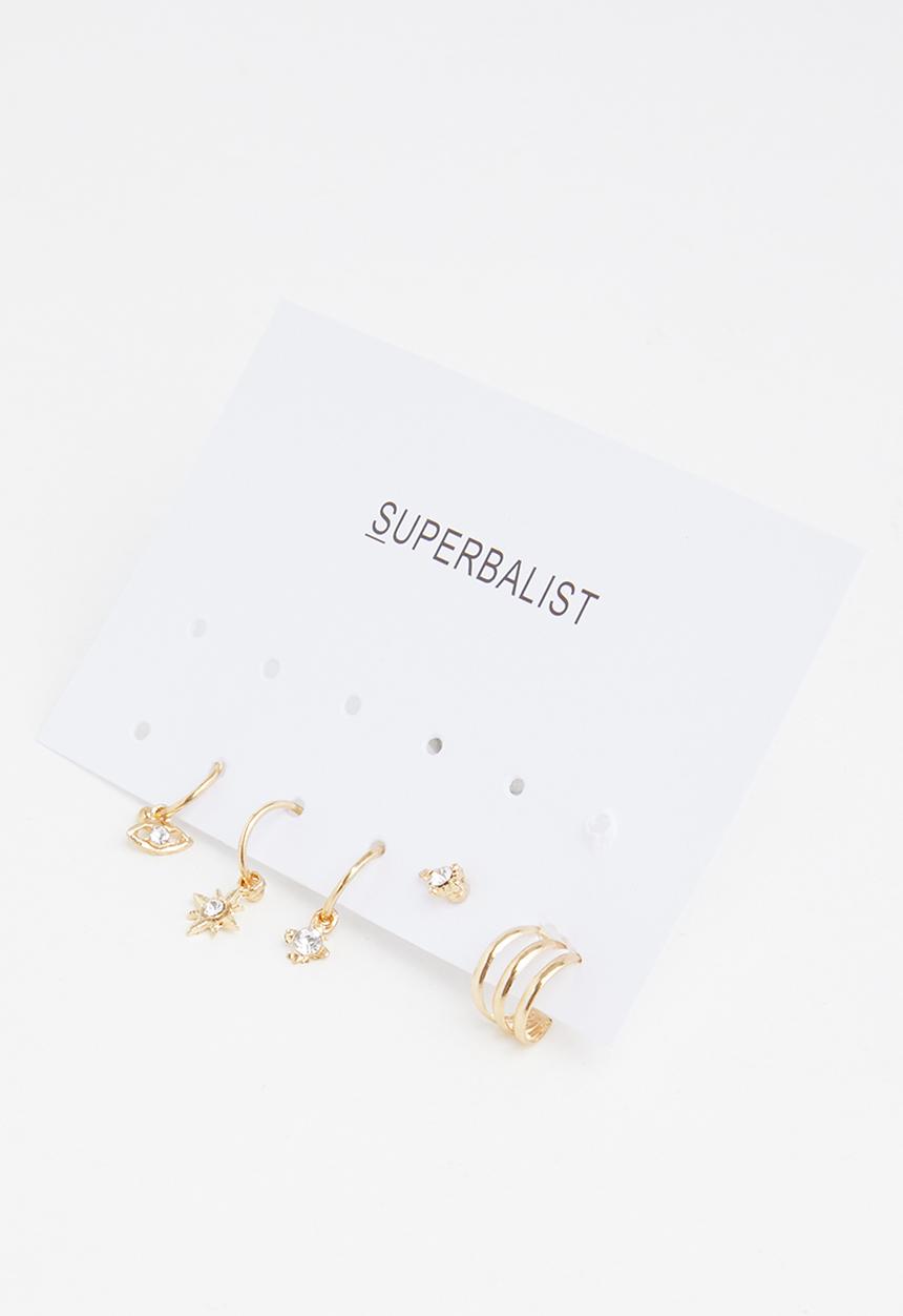 Superbalist - Mckenzie earring pack-gold