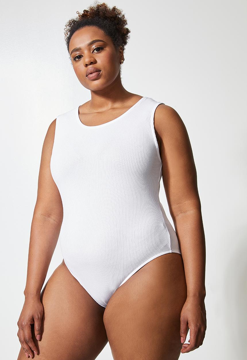 Superbalist - 2 pack cutaway bodysuit - black & white 