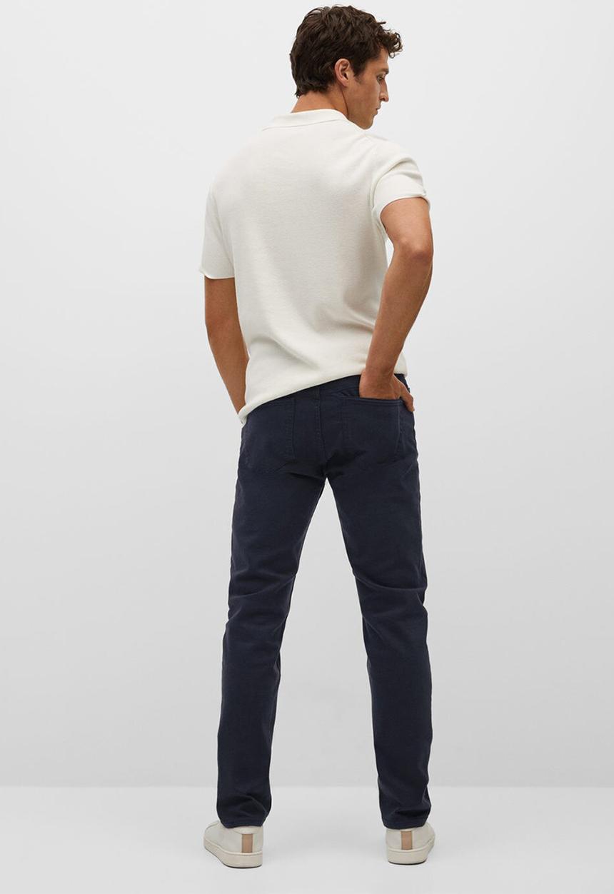 MANGO - Trousers ibiza - navy