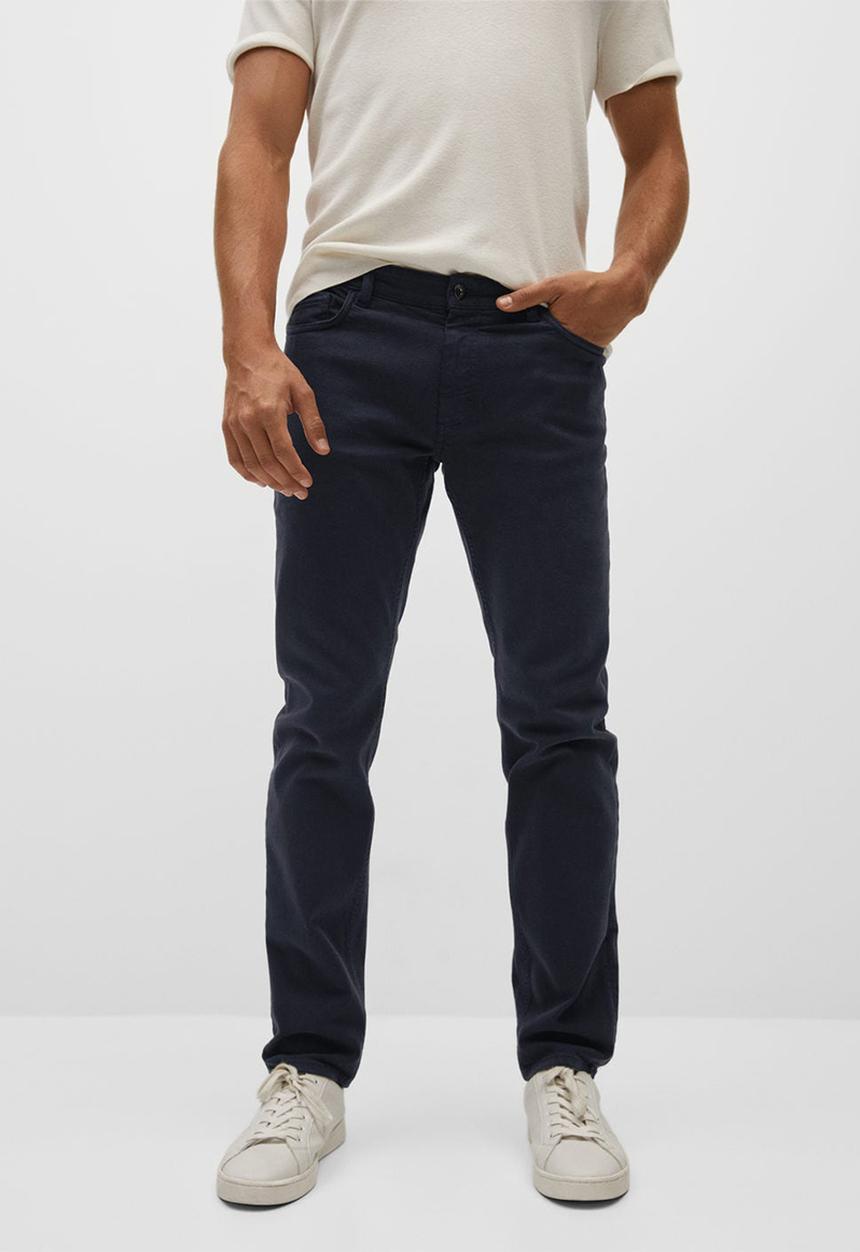 MANGO - Trousers ibiza - navy