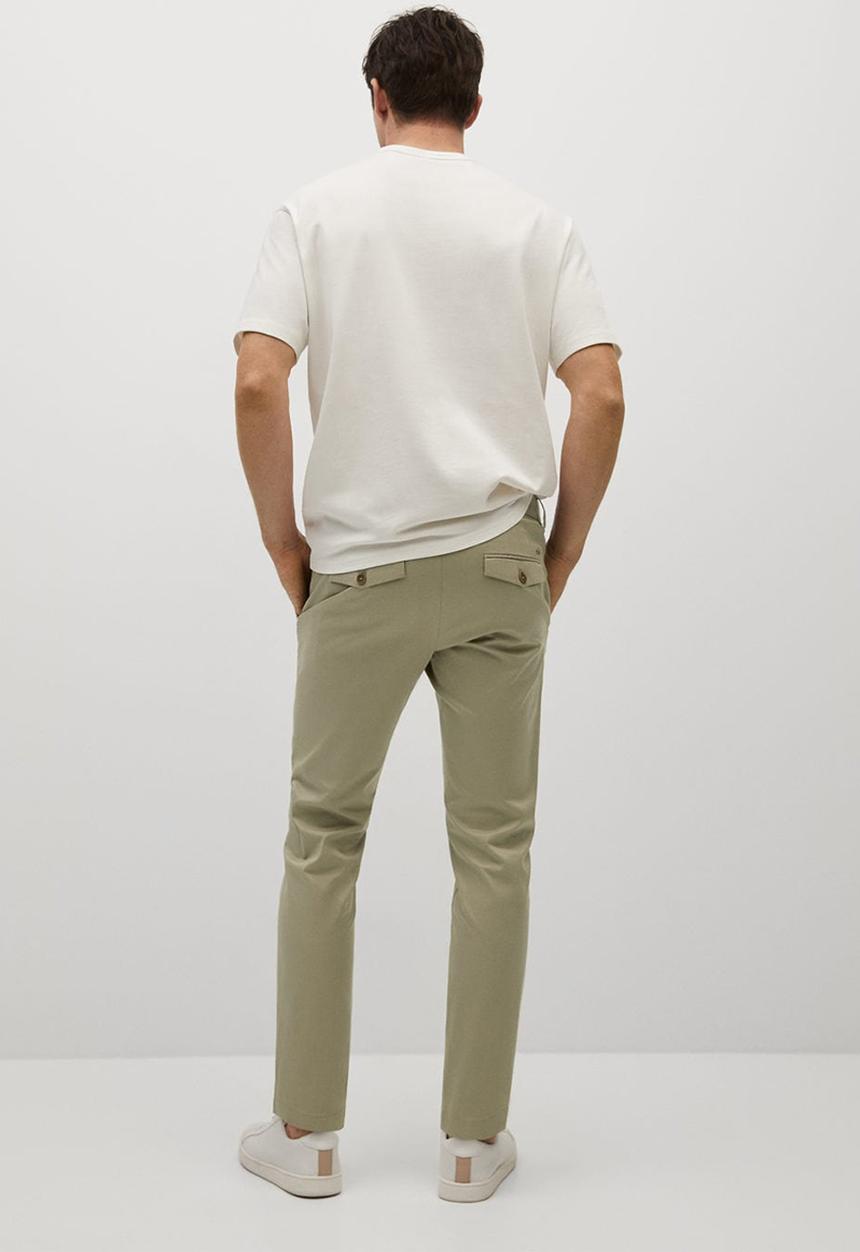 MANGO - Trousers prato - beige