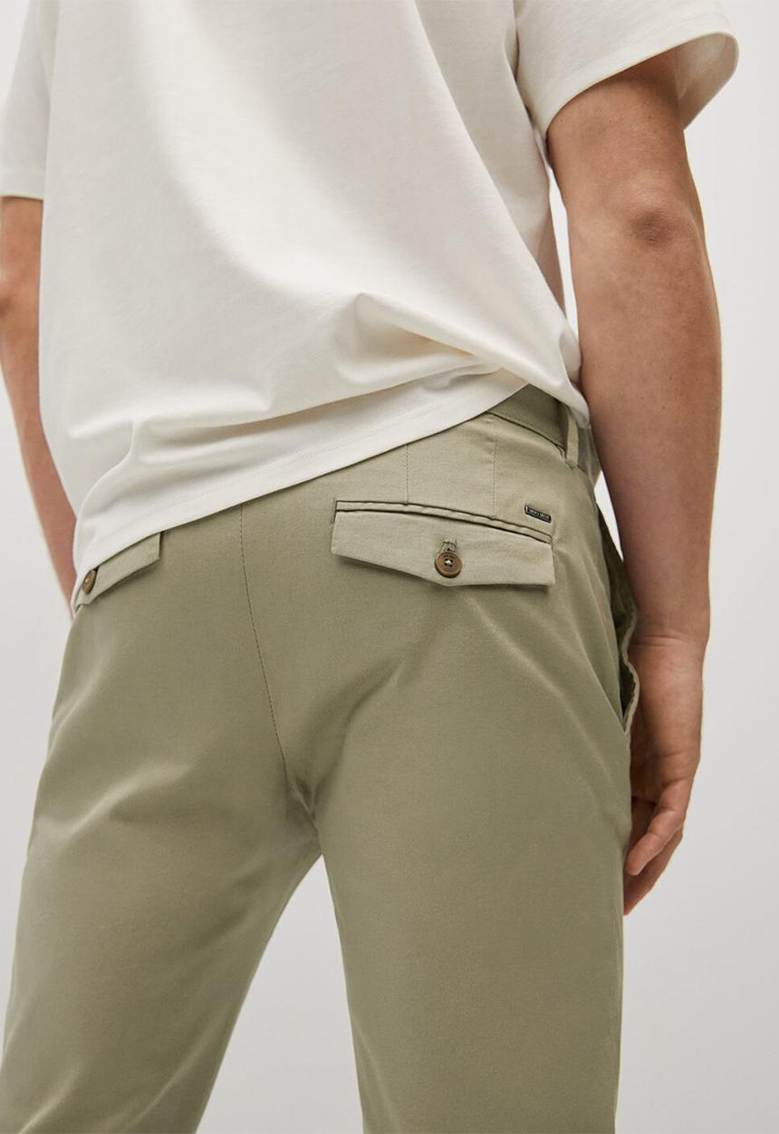 MANGO - Trousers prato - beige