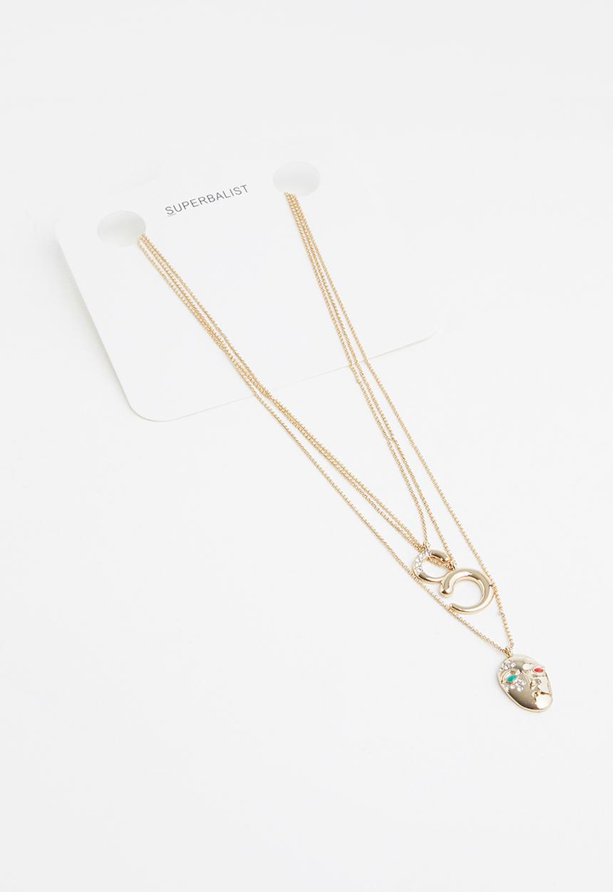Superbalist - Melissa multichain necklace - gold