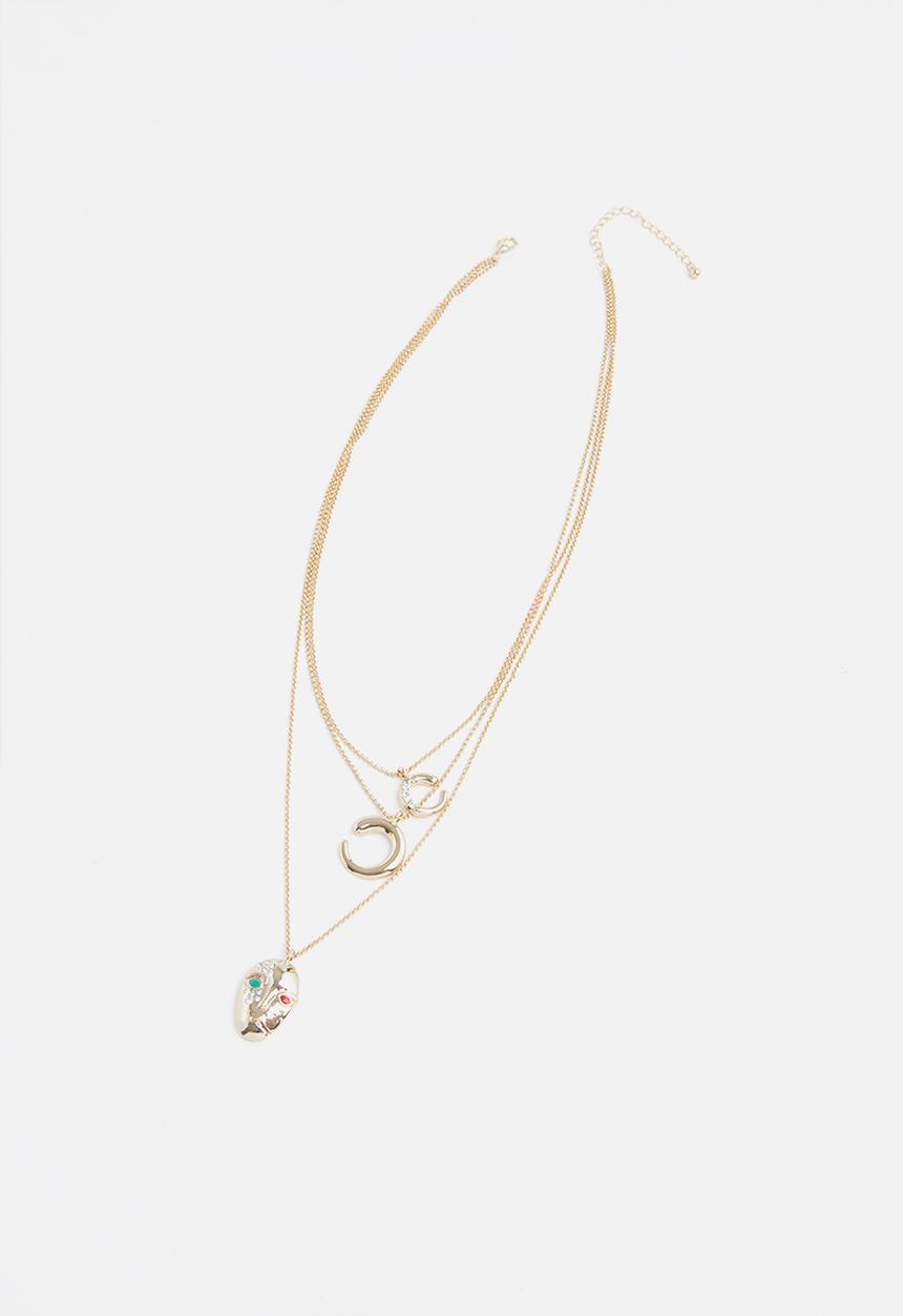 Superbalist - Melissa multichain necklace - gold