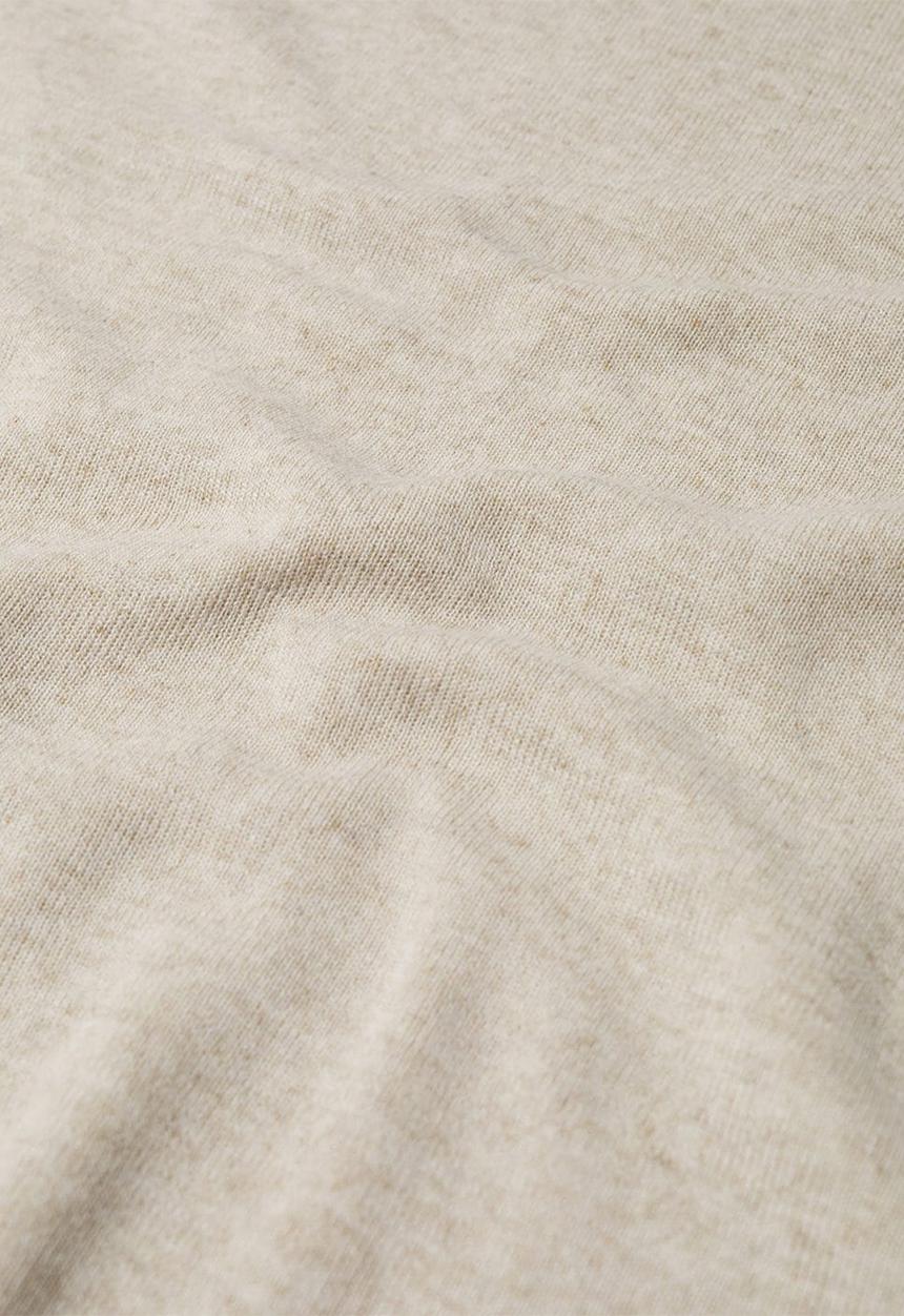 MANGO - T-shirt ledet - light beige