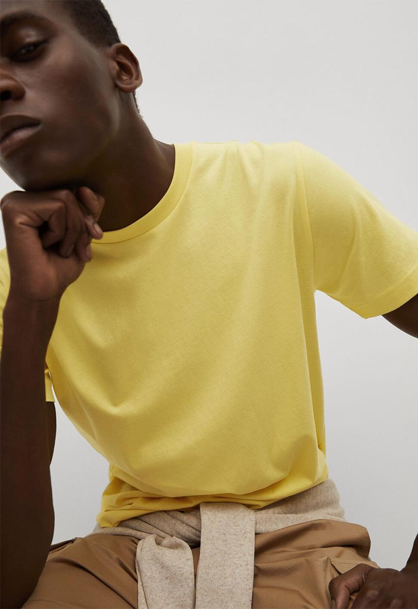 MANGO - T-shirt cherlo - light yellow