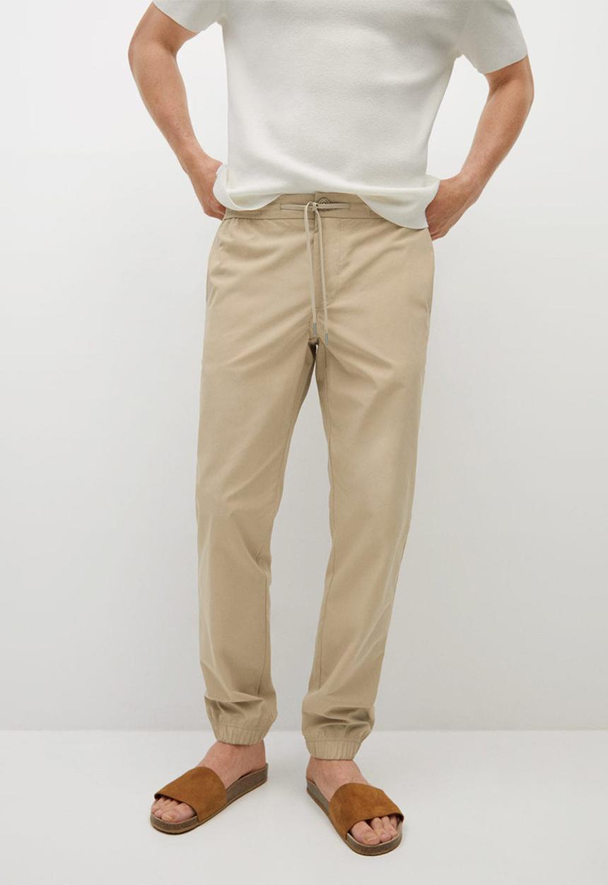 MANGO - Trousers roma - light beige