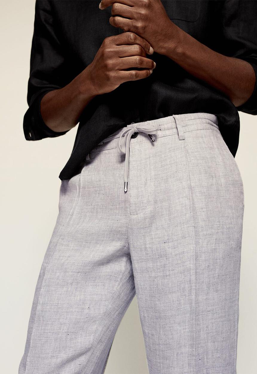MANGO - Trousers octopus - grey
