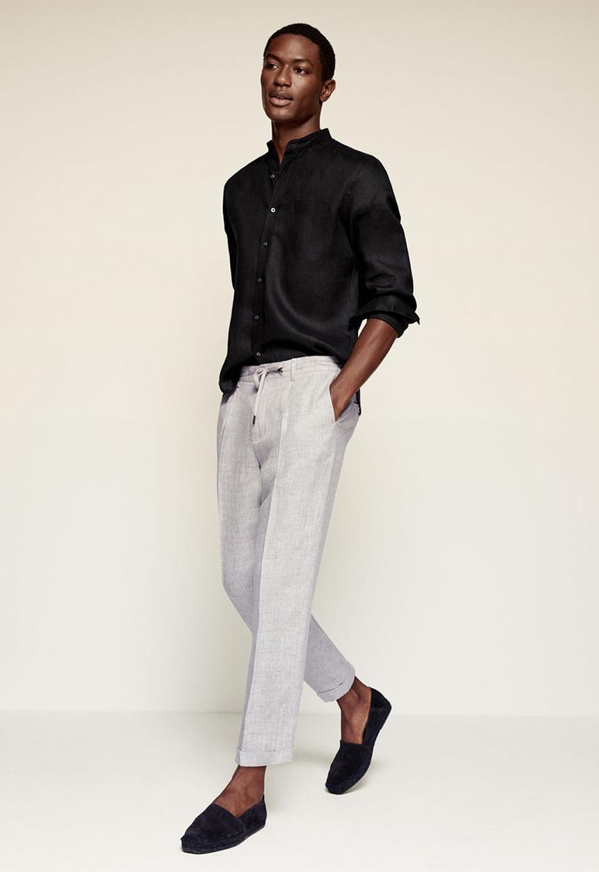 MANGO - Trousers octopus - grey