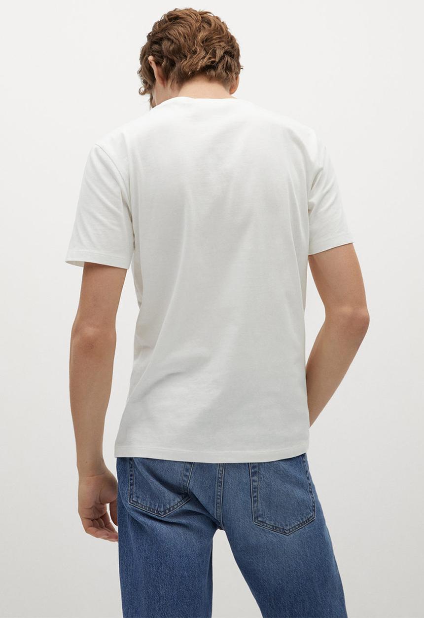 MANGO - T-shirt logohe-h - white