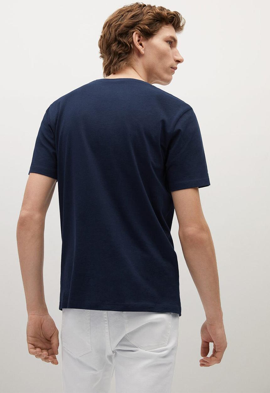 MANGO - T-shirt logohe-h - navy