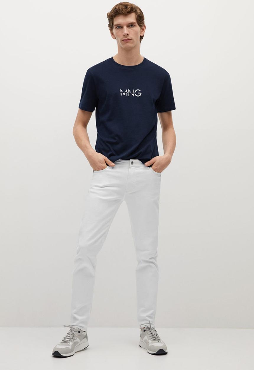 MANGO - T-shirt logohe-h - navy