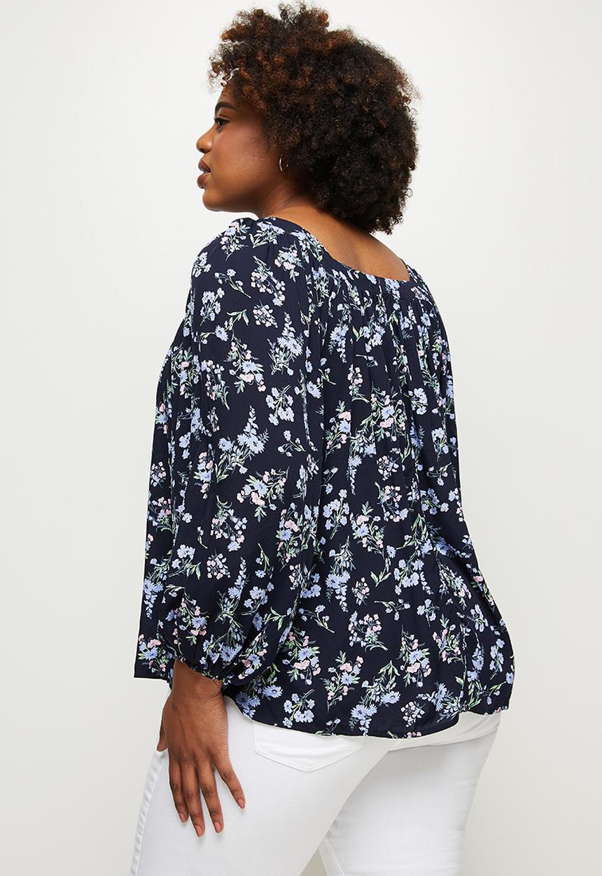 edit Plus - Squareneck shell - navy