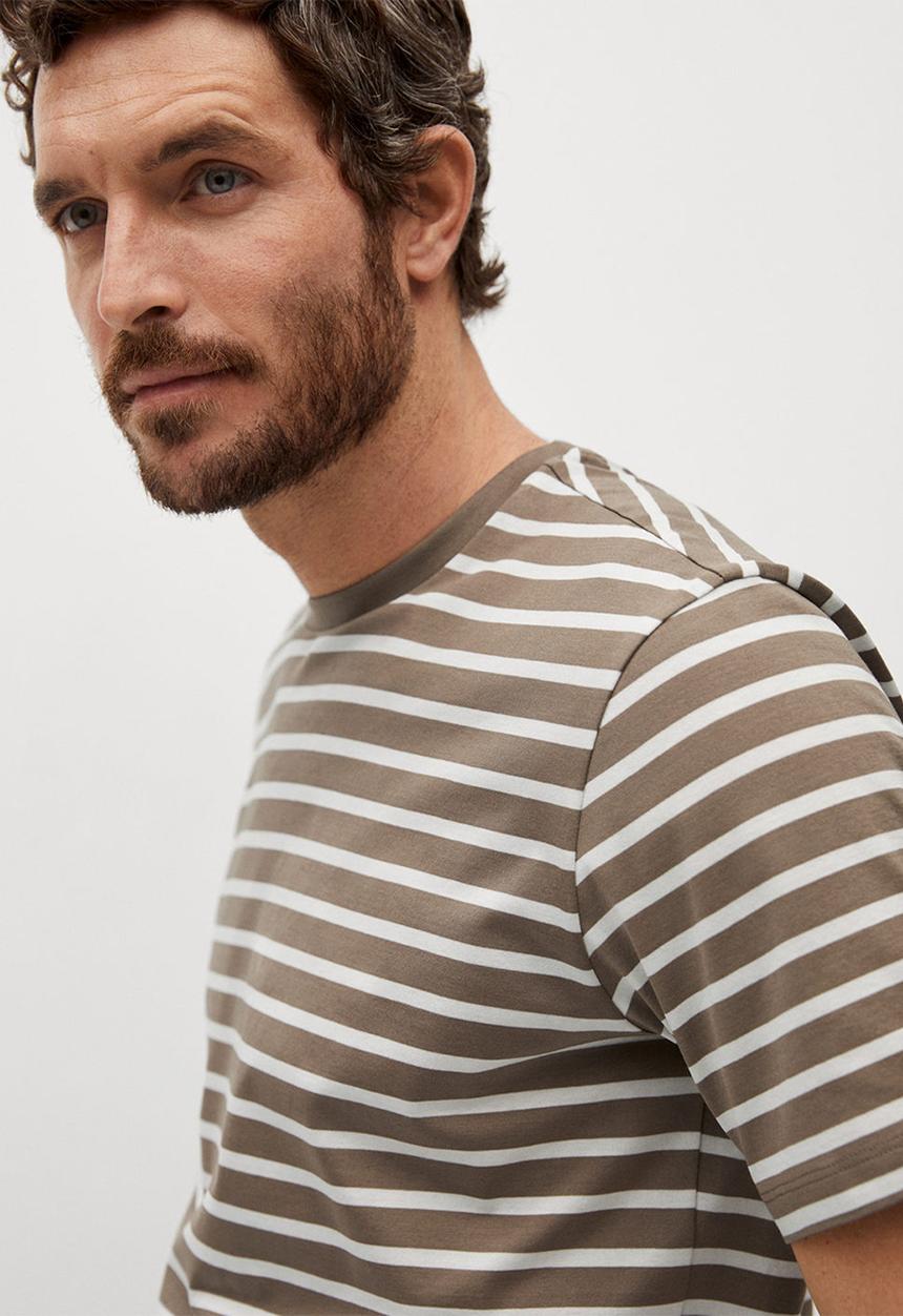 MANGO - T-shirt james - light beige