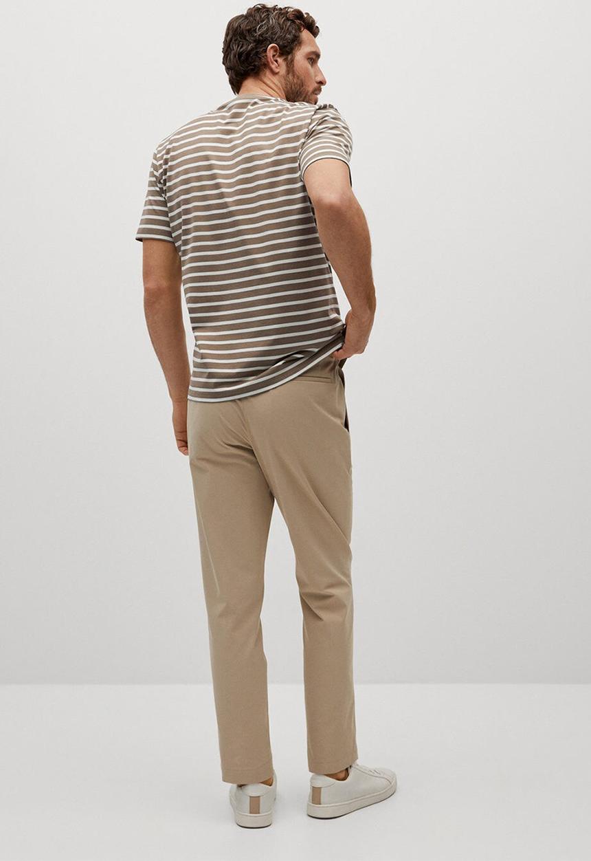 MANGO - T-shirt james - light beige