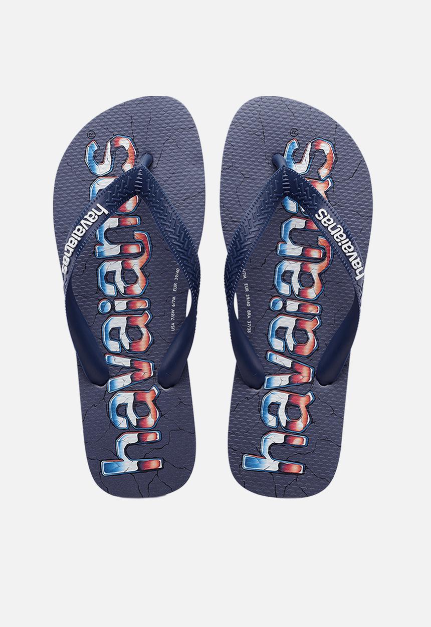 Havaianas - Top logo mani print - navy blue