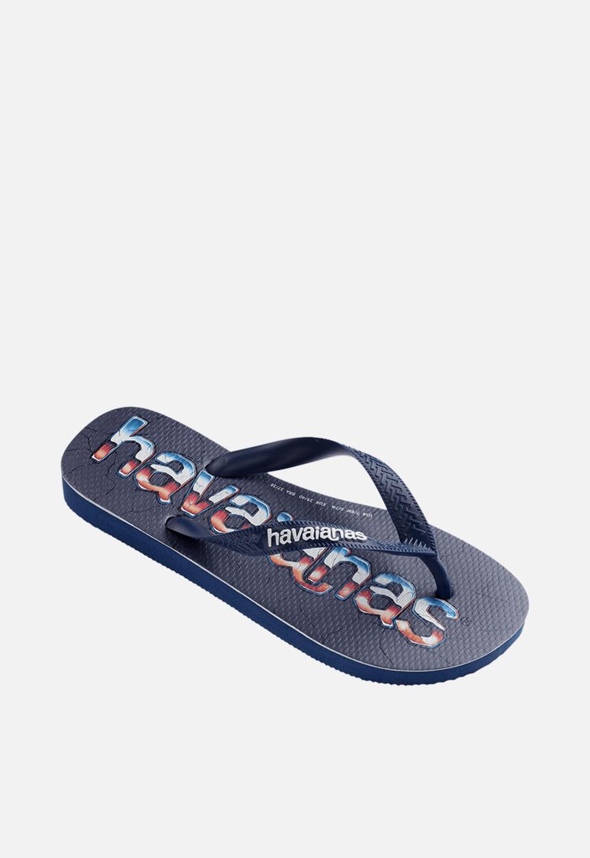Havaianas - Top logo mani print - navy blue