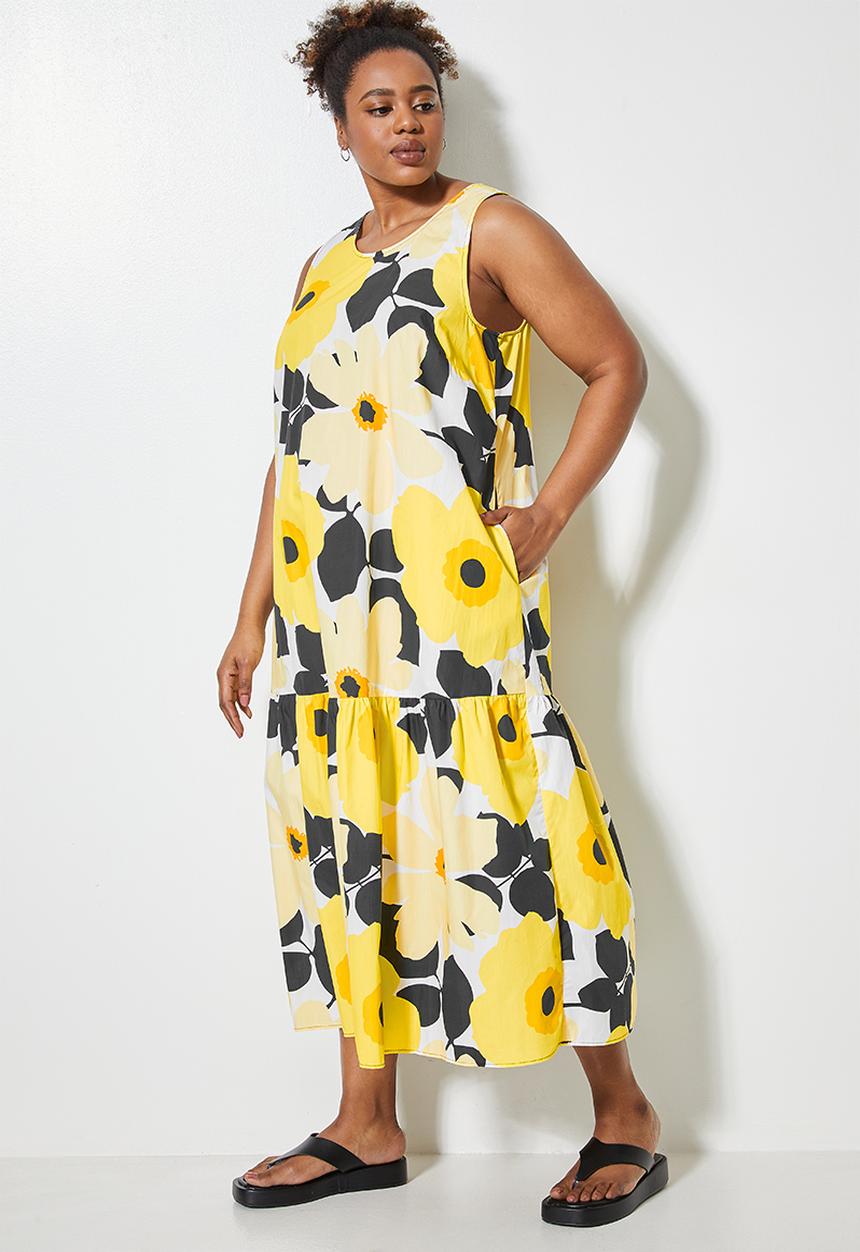 Superbalist - Sleeveless tiered dress - multi