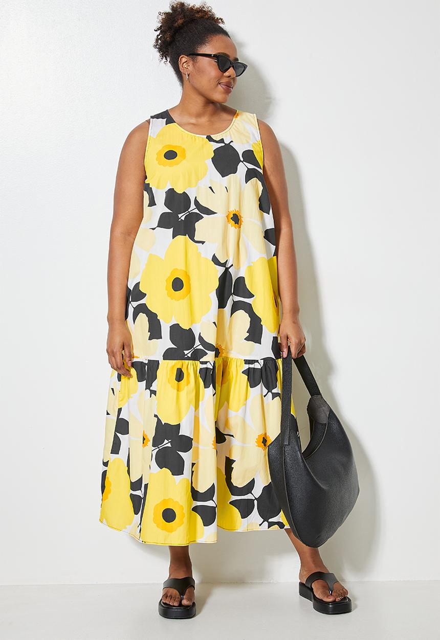 Superbalist - Sleeveless tiered dress - multi