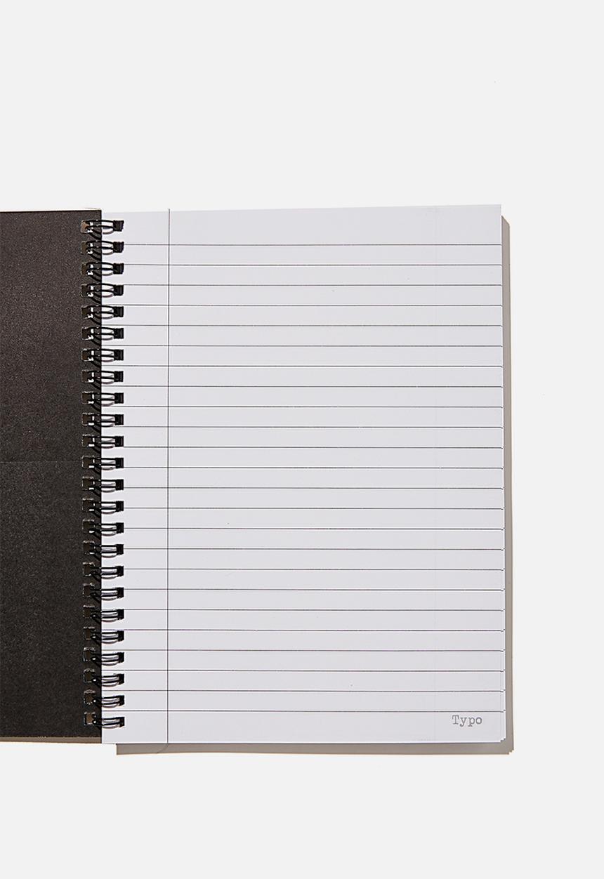 Typo - A5 spinout notebook recycled - rg saf travel poster
