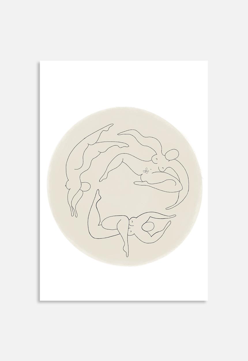 Elsje Designs - Naked printed set of 3