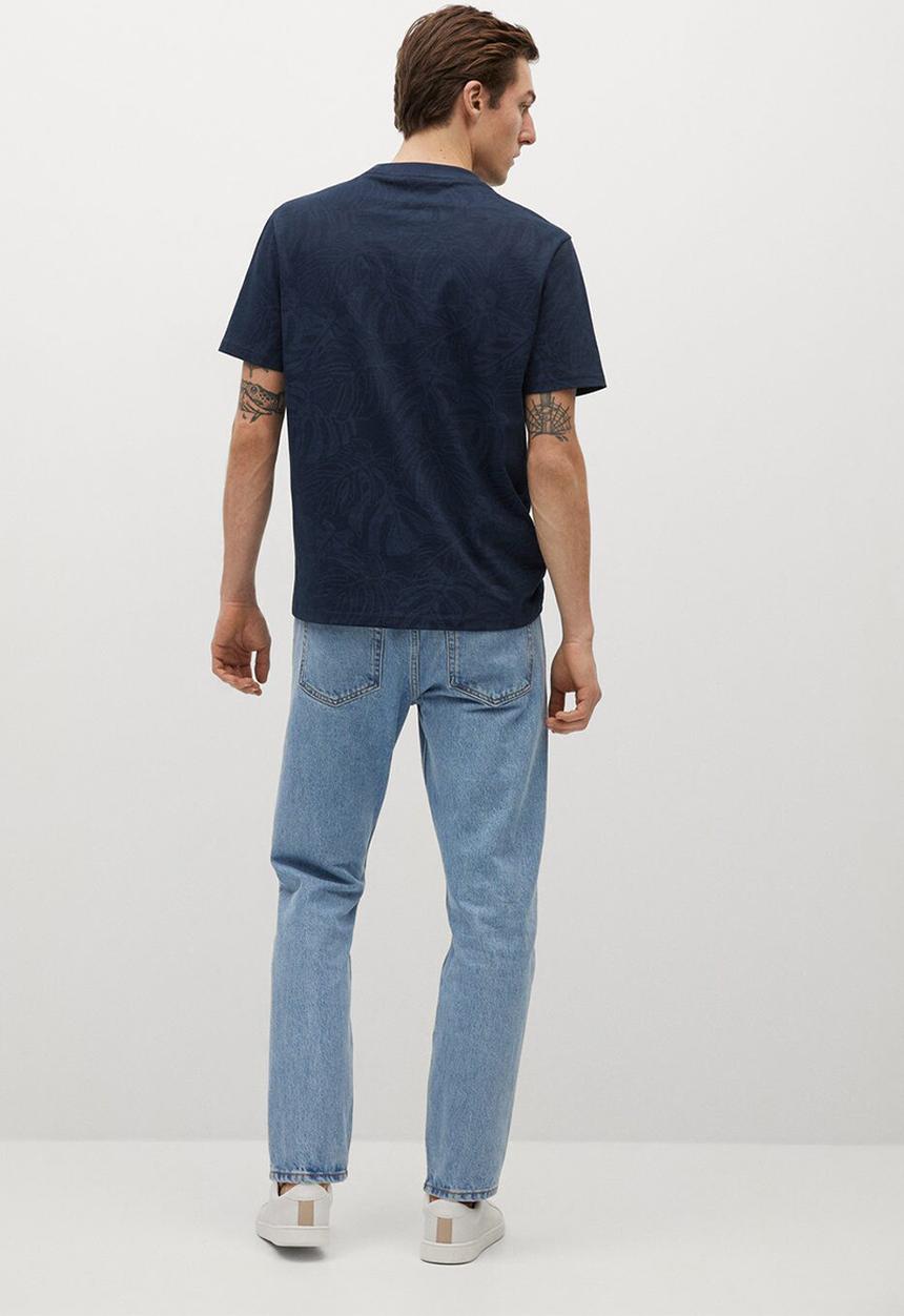 MANGO - T-shirt bejac-h - navy