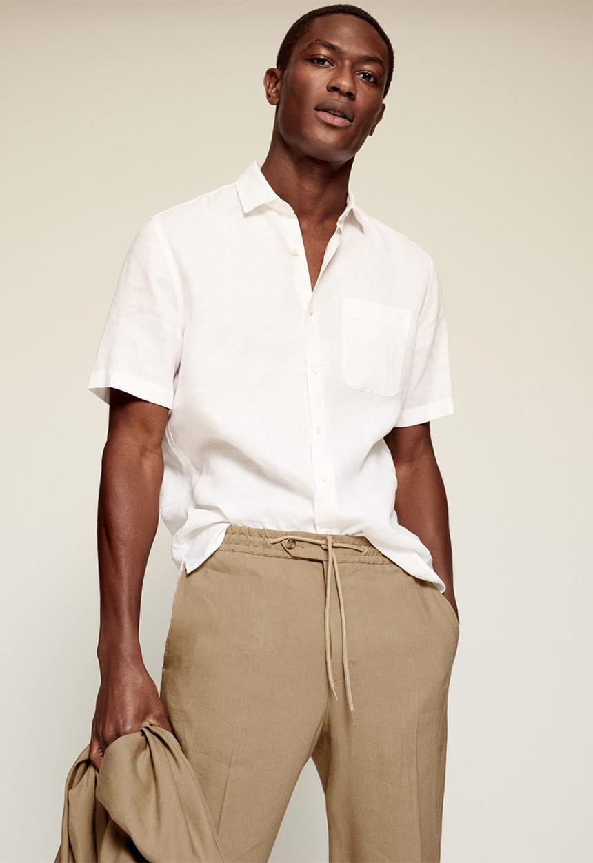 MANGO - Trousers darren - light beige
