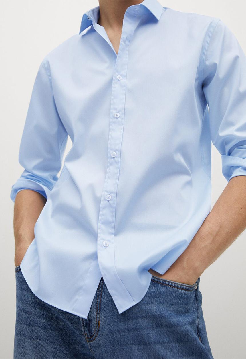 MANGO - Shirt play - light blue