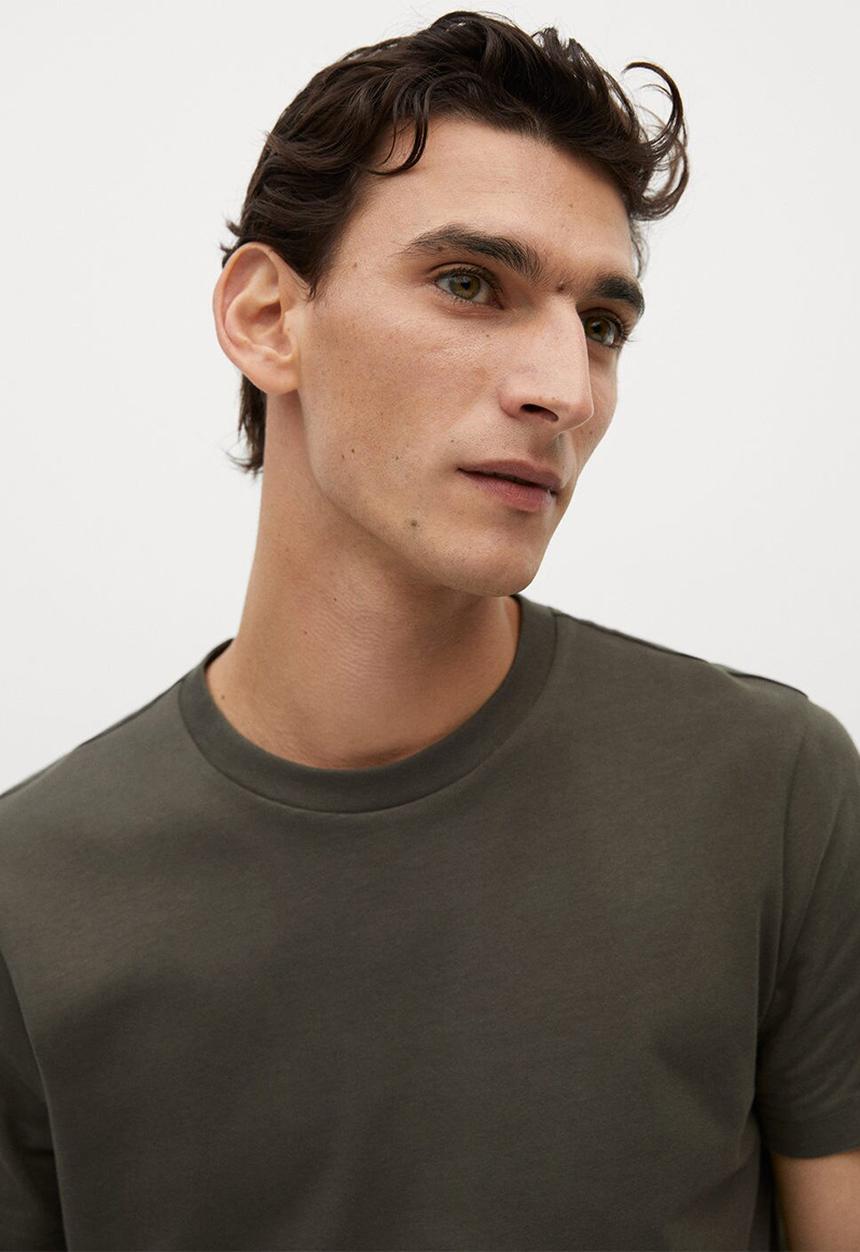MANGO - T-shirt cherlop - beige