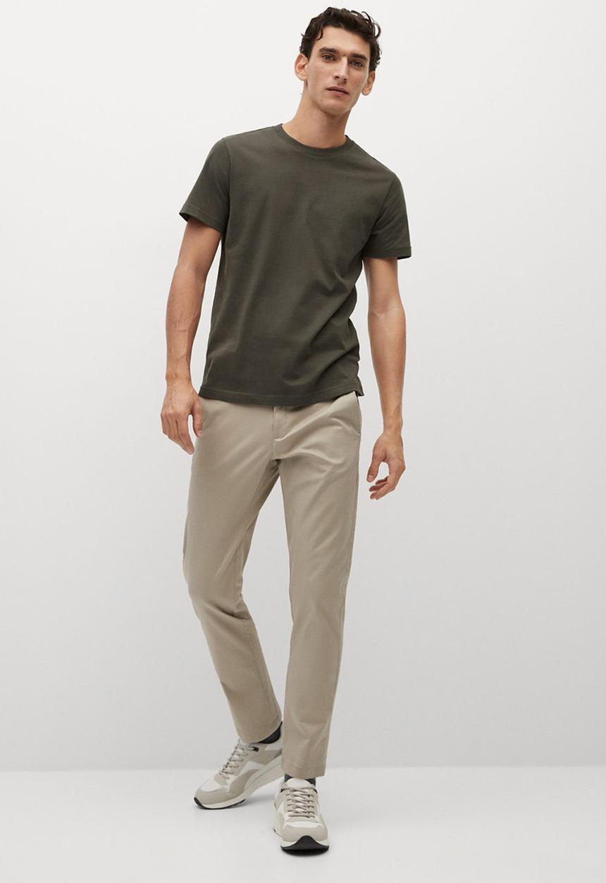MANGO - T-shirt cherlop - beige