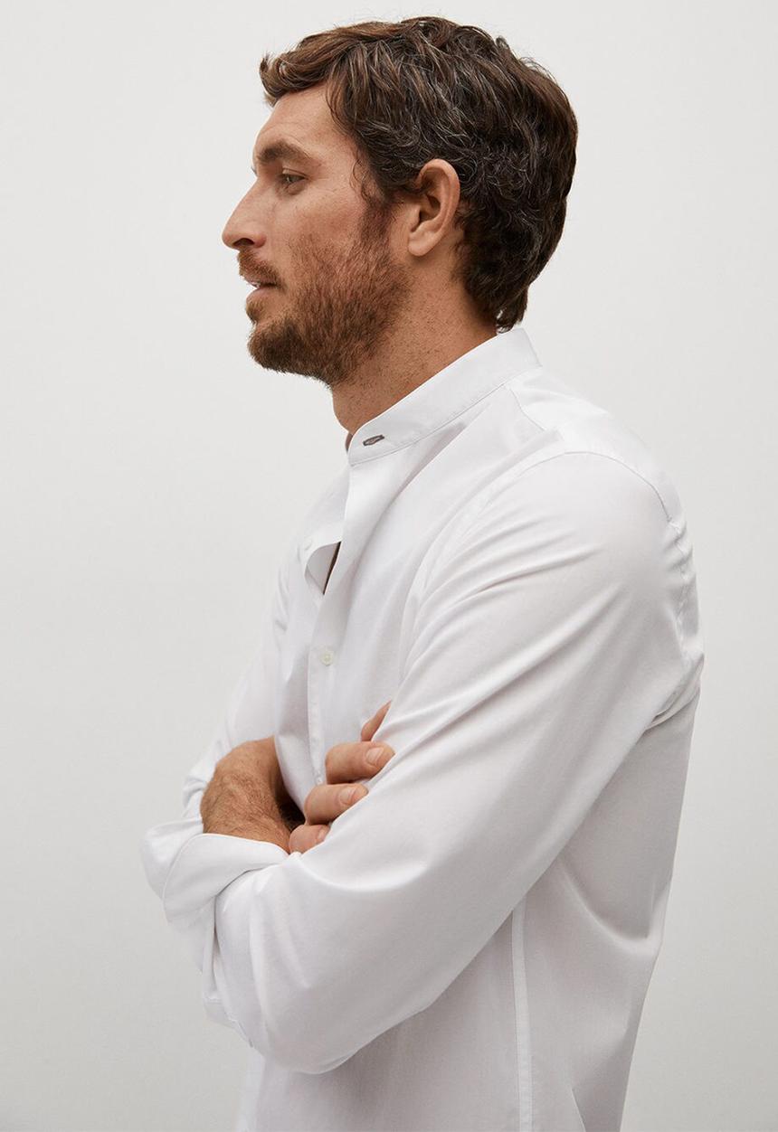 MANGO - Shirt tilde - white