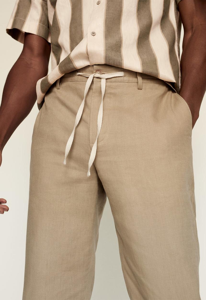 MANGO - Trousers flak - light beige