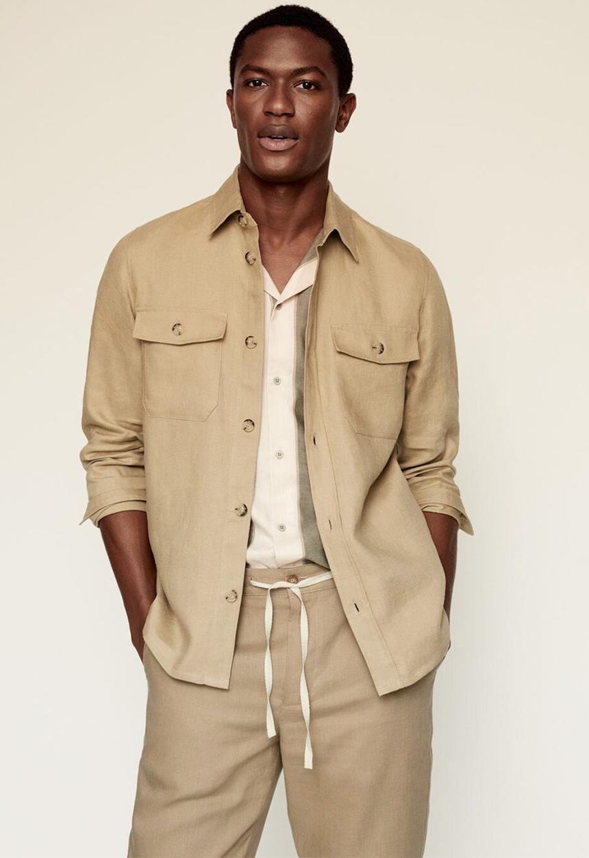 MANGO - Trousers flak - light beige