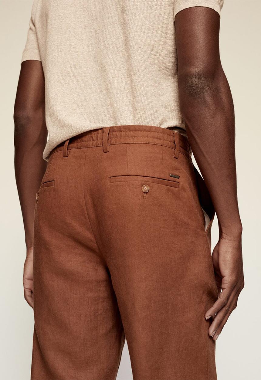 MANGO - Trousers flak - rust