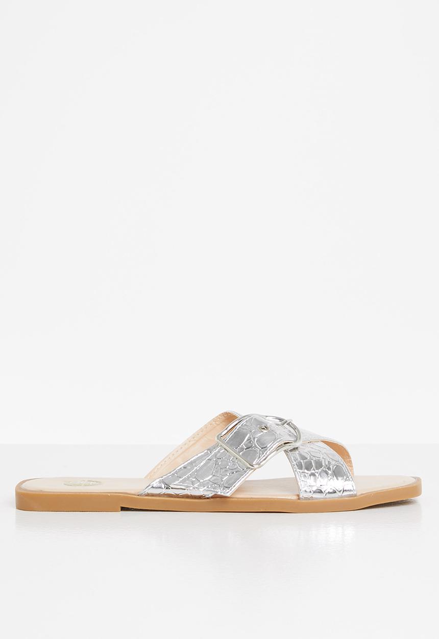 Footwork - Massi snake vamp toe slide - silver