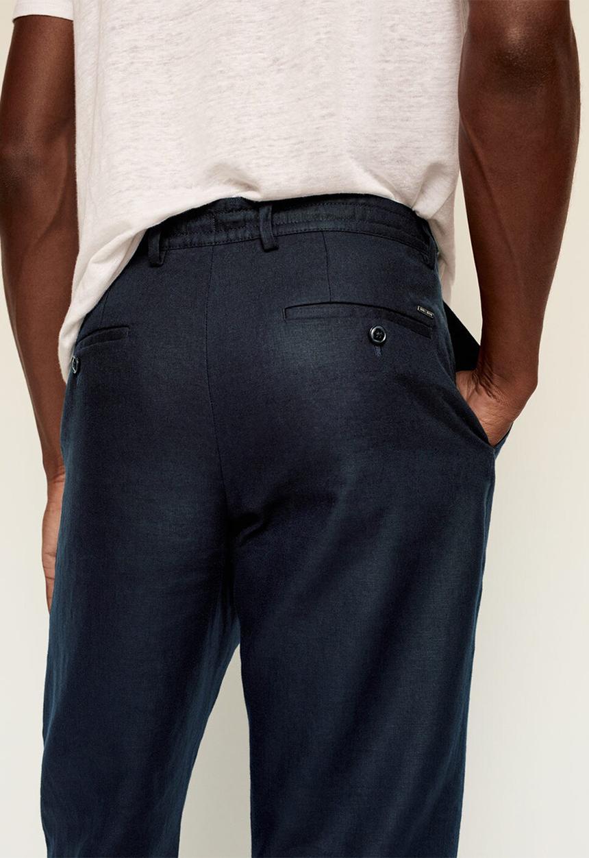 MANGO - Trousers flak - navy