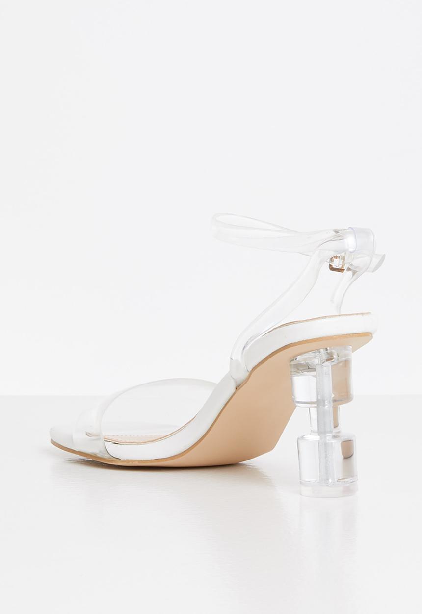 Footwork - Britley statement heel - white