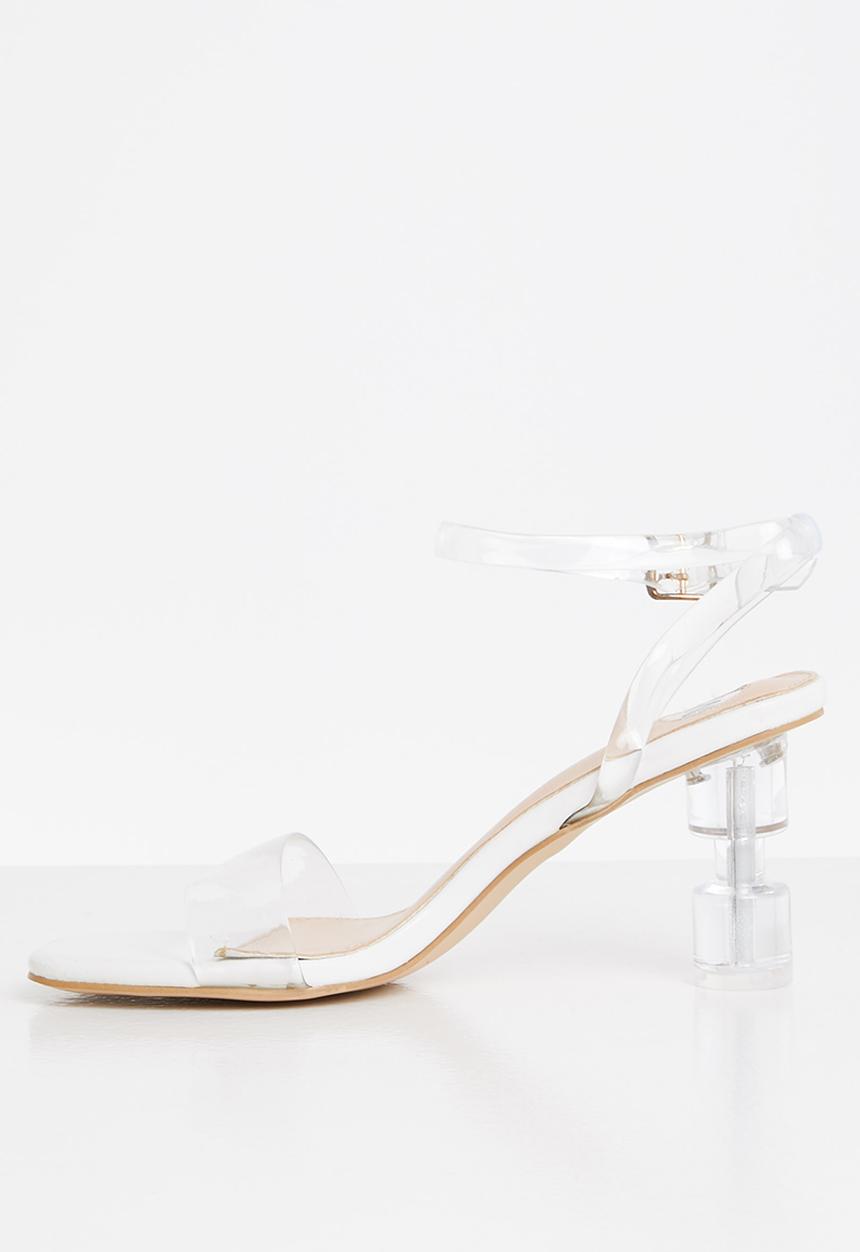 Footwork - Britley statement heel - white
