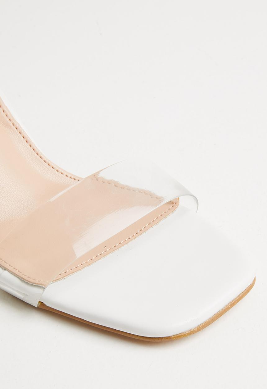Footwork - Britley statement heel - white
