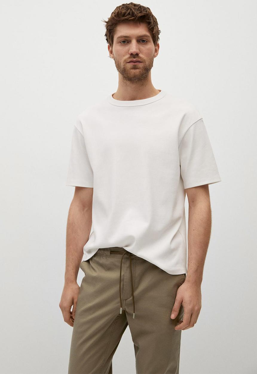 MANGO - Trousers leo - light beige