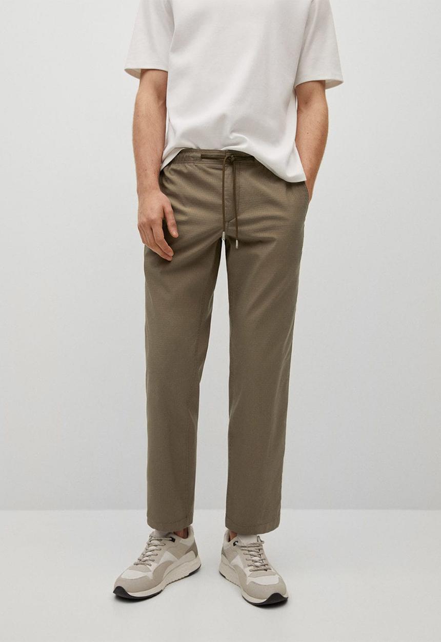 MANGO - Trousers leo - light beige