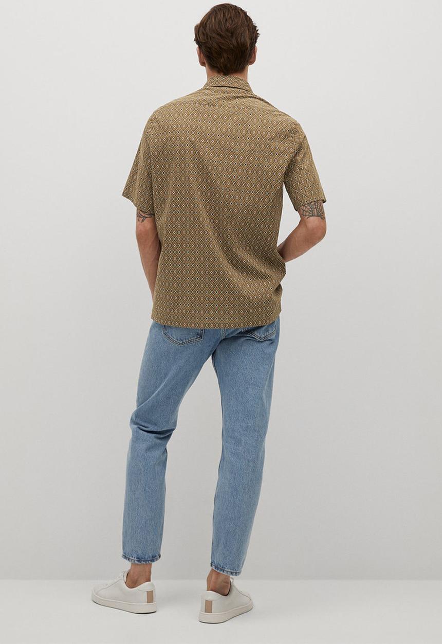 MANGO - Shirt sito - light beige