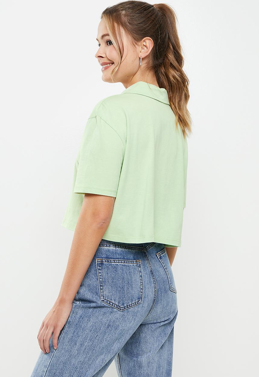 Blake - Boxy cropped golfer - mint 