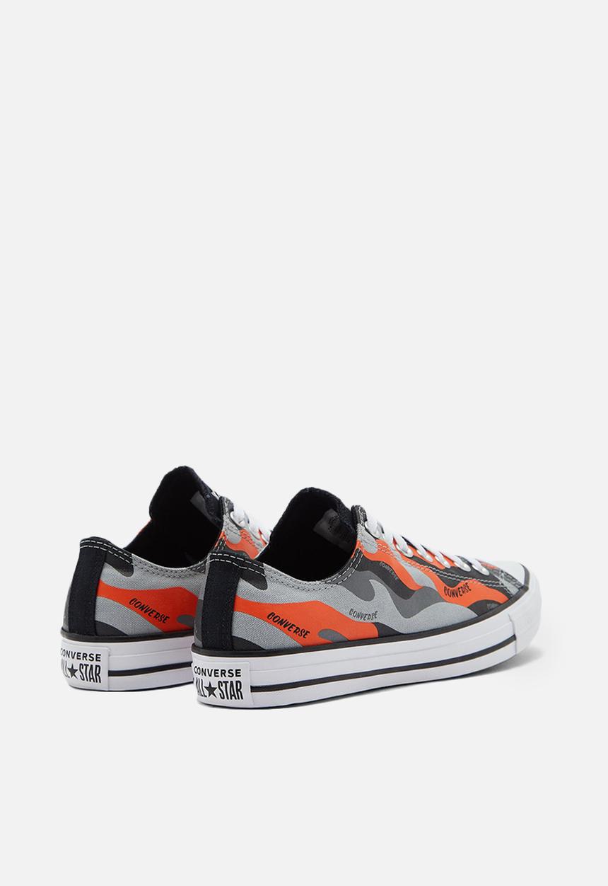 Converse - Chuck taylor all star ox - ash stone/bold mandarin/mason - hybrid camo
