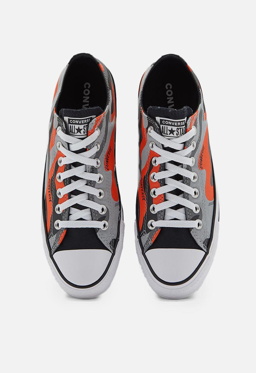 Converse - Chuck taylor all star ox - ash stone/bold mandarin/mason - hybrid camo
