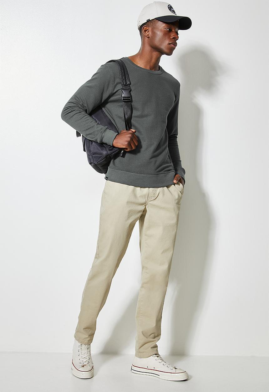 Superbalist - Brewer crew neck sweat - dark grey