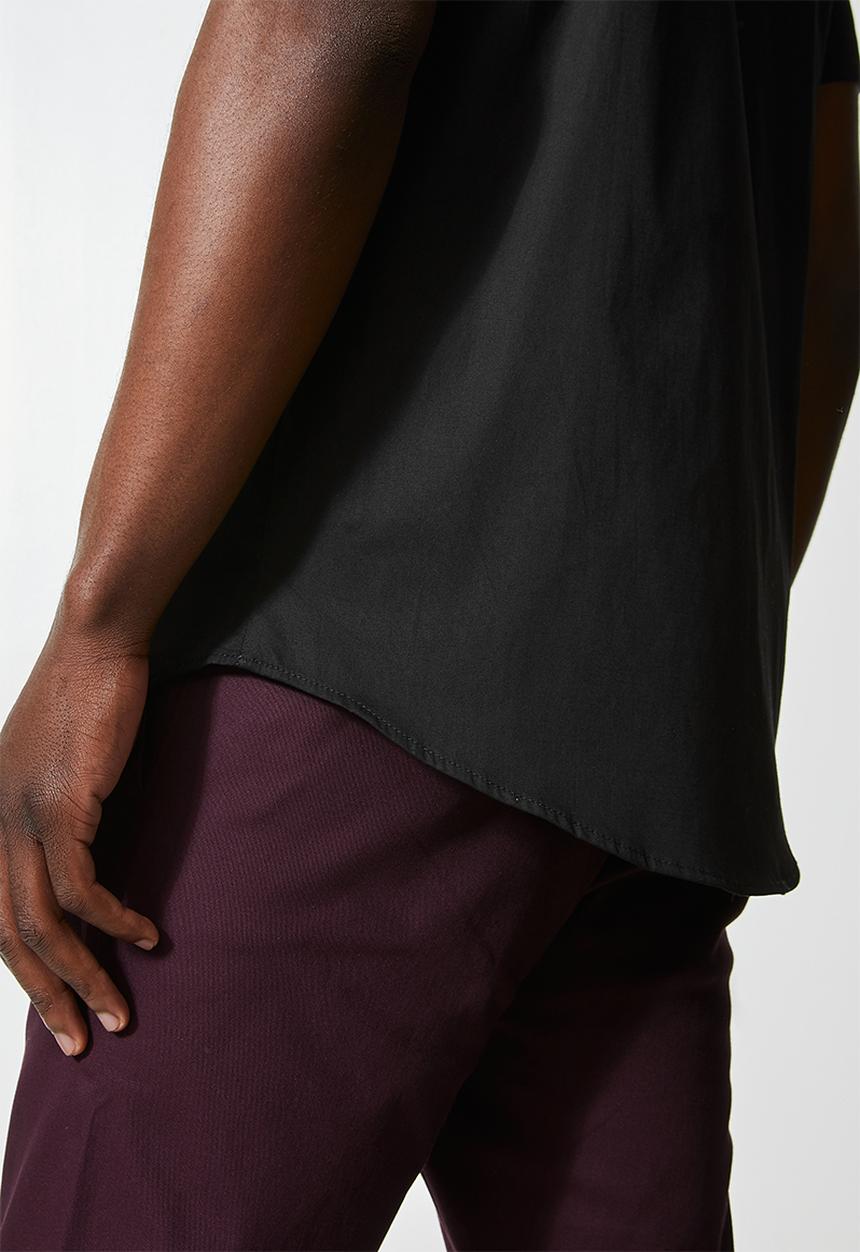 Superbalist - Slim fit short sleeve shirt - black