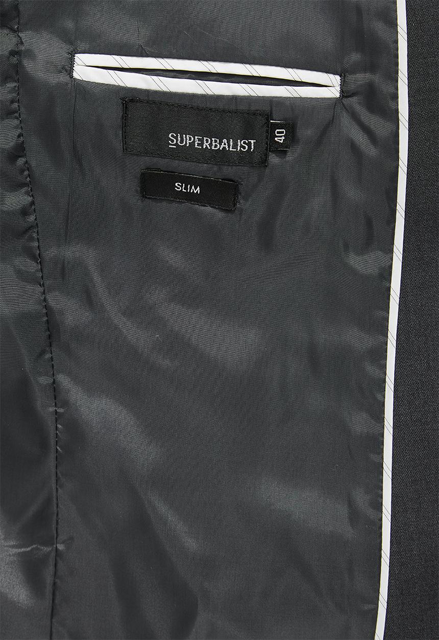 Superbalist - Soho slim fit 2-button single vent blazer - grey