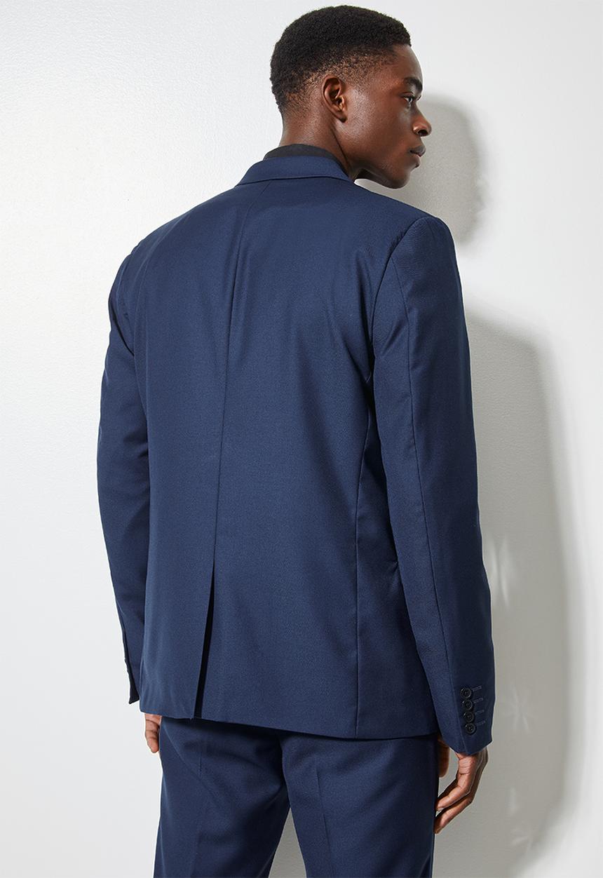 Superbalist - Soho slim fit 2-button single vent blazer - navy